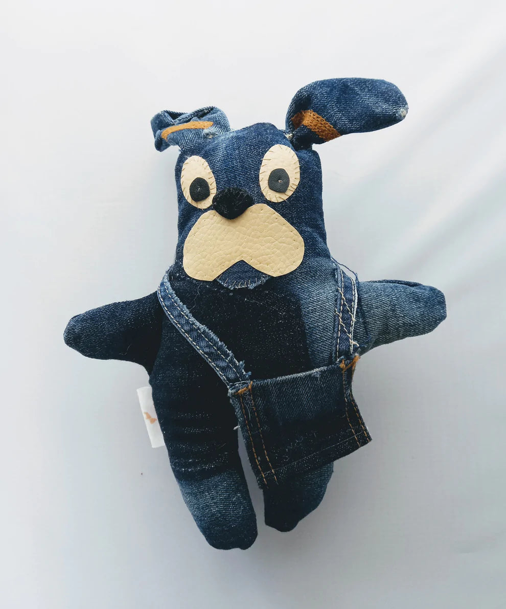 Upcycled Baggy Jean Dog Toy