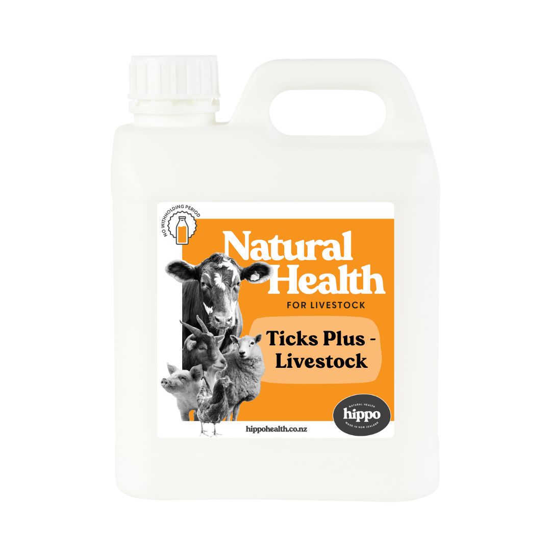 Ticks Plus Livestock | Tick Repellent for Cows & Farm Animals 