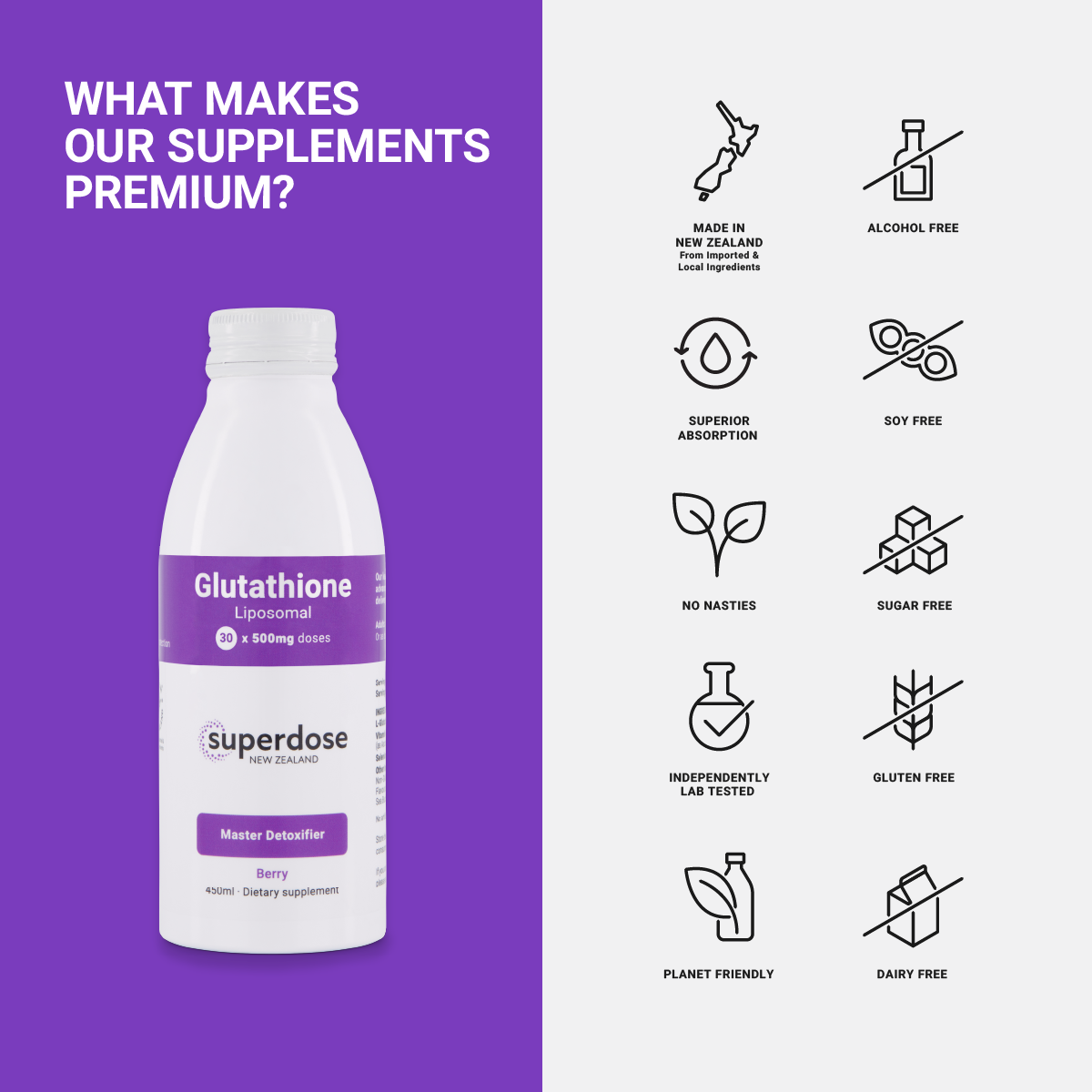 Superdose Liposomal Glutathione 500mg