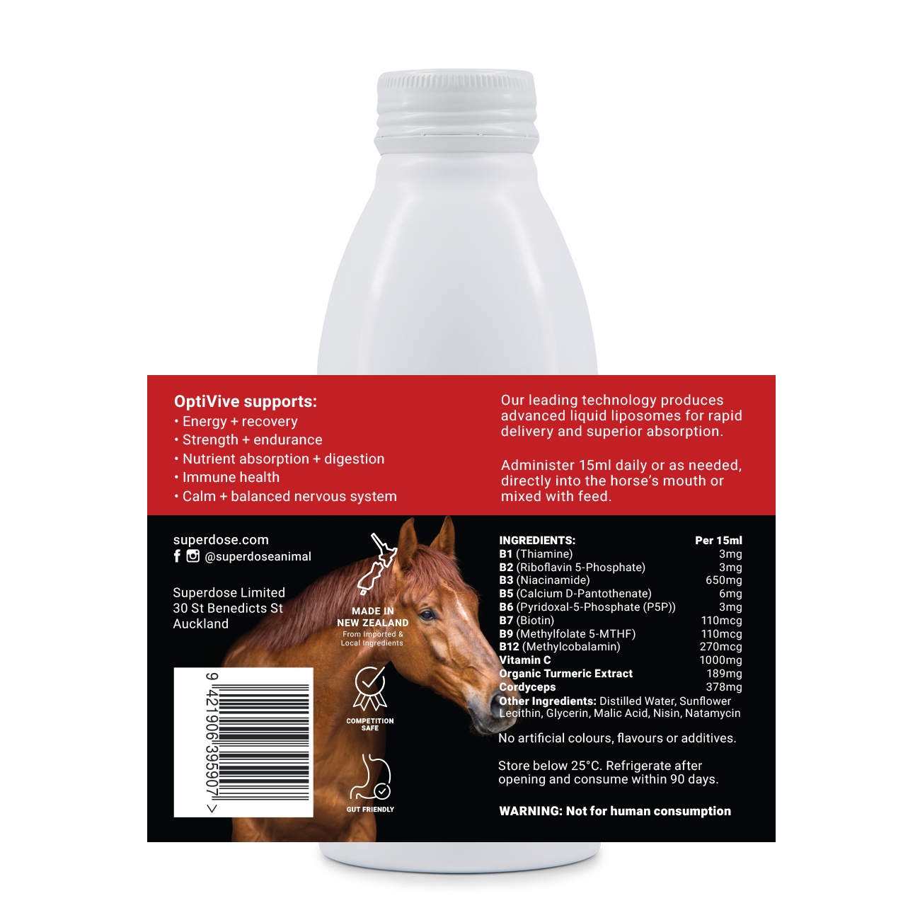 Superdose Equine OptiVive 450ml