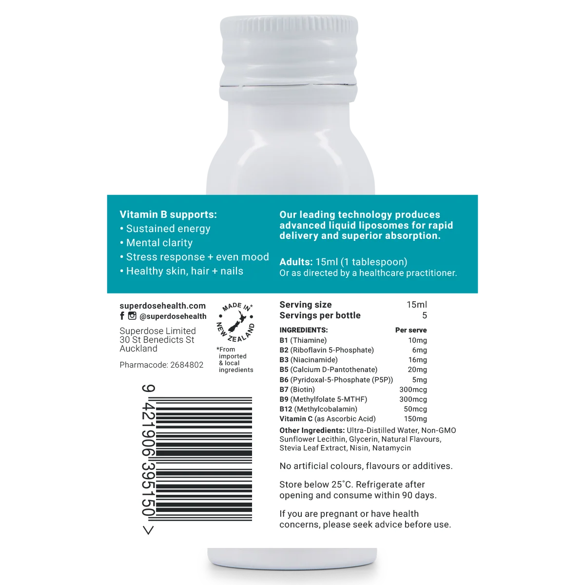 Superdose Liposomal Vitamin B Complex