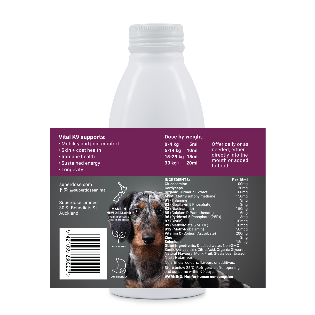 Superdose Vital K9 450ml